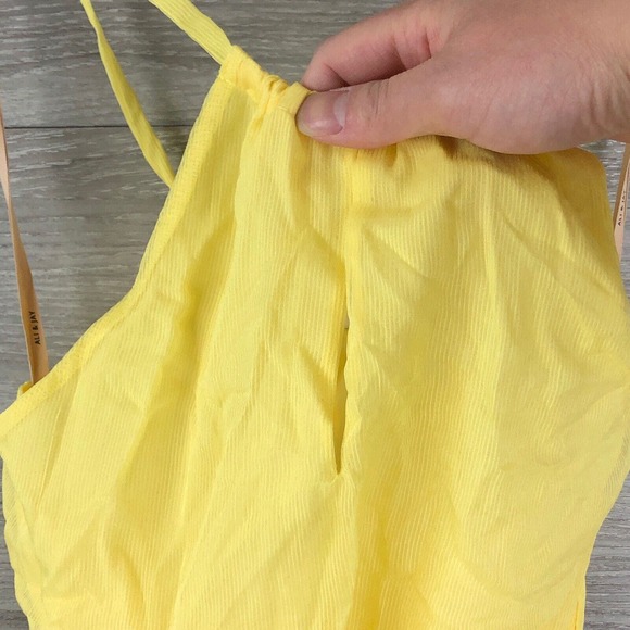 Ali & Jay Shift Casual Maxi Dress In Yellow Halter Top Size XS Extra Sma… - Picture 4 of 7